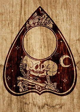 Ouija planchette skulls