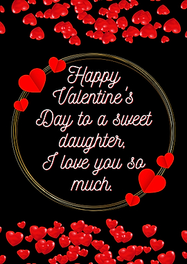 Valentine day for daughter