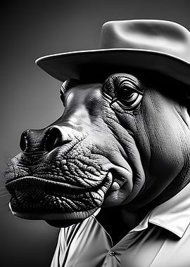 Animal Portrait Hippo