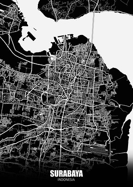 Surabaya Indonesia Map