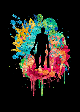 CricketSpieler in Popart