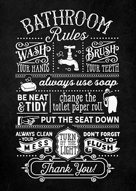 Bathroom Rules