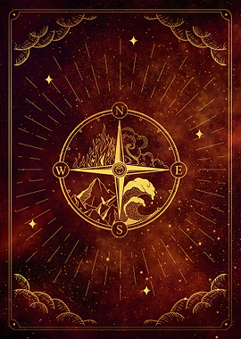 Tarot Elementary compass