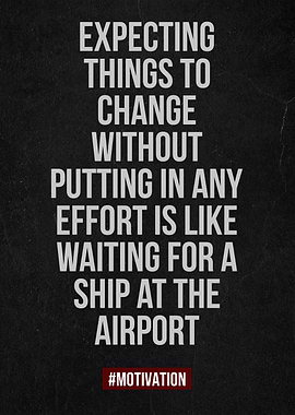 expecting things to change