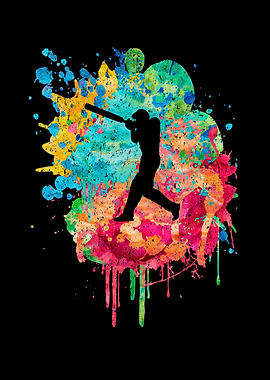 CricketSpieler in Popart