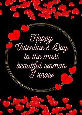 Valentines day poster wife