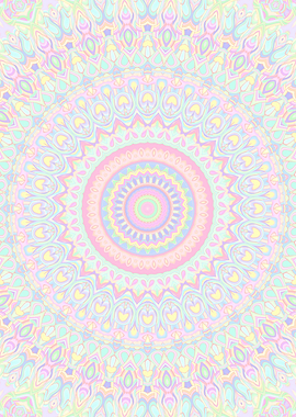 Boho Pastel Mandala