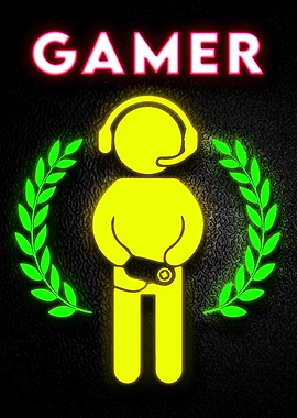 Neon Gaming Poster