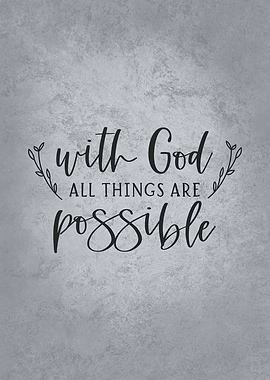 God All Things Possible