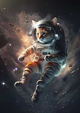 cute cat galaxy