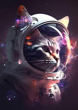 cat lost in space