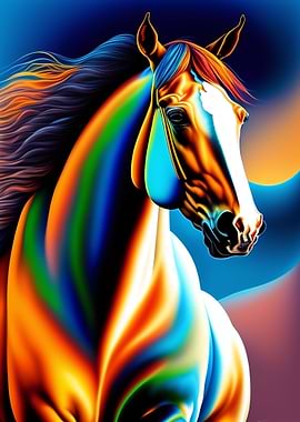 Colorful Horse Animal