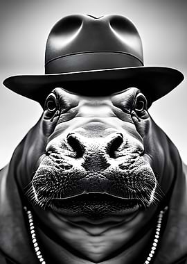 Animal Portrait Hippo 2