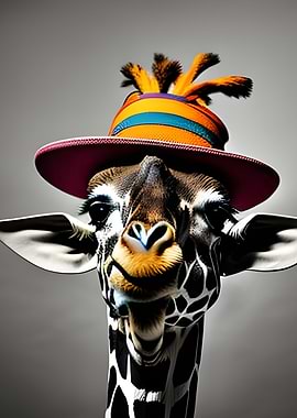 Animal Portrait Giraffe