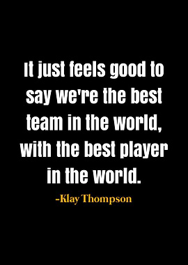 Klay Thompson quote