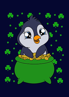 St Patricks Day Penguin