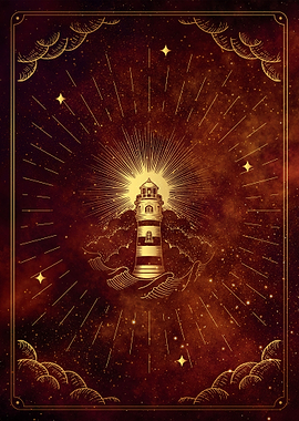 Tarot shining lighthouse