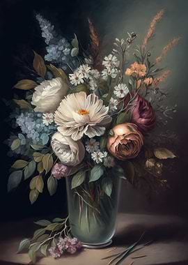 Flower Still Life Painting