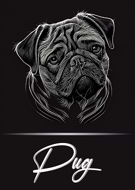 Pug Portrait
