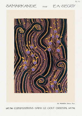 Samarkande Flower Pochoir