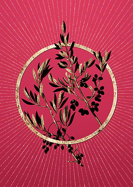 Wild Olive on Viva Magenta