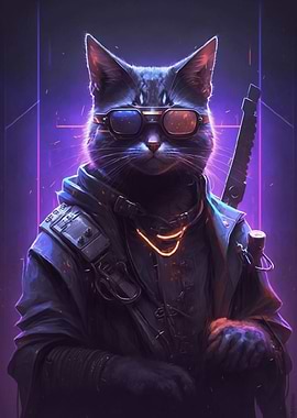 Cat Cyberpunk 3