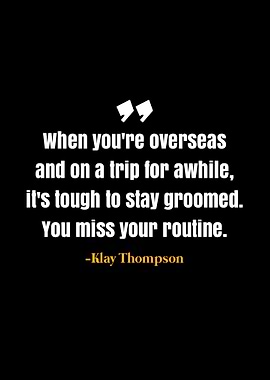 Klay Thompson quote