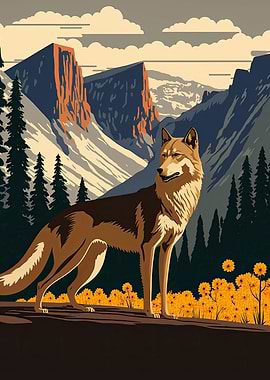 Wolf Art Series Style 8