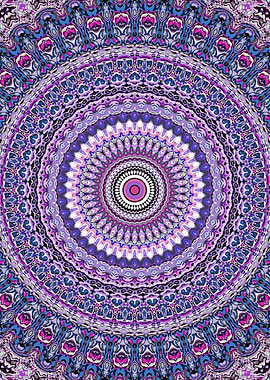 Trippy Jewel Tone Mandala