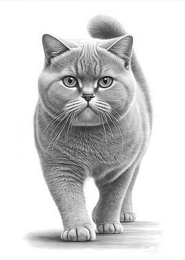 British Shorthair Pencil
