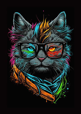 hipster cat