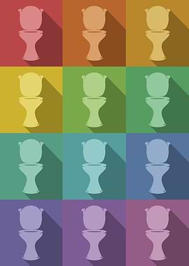 Toilet Icons Pop Art