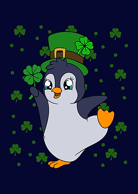 St Patricks Day Penguin