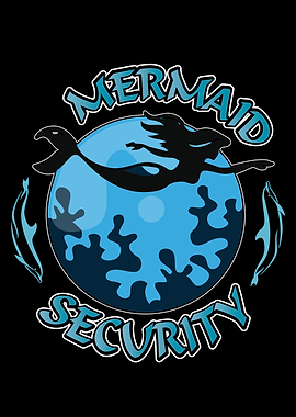 Mermaid Security Swimming