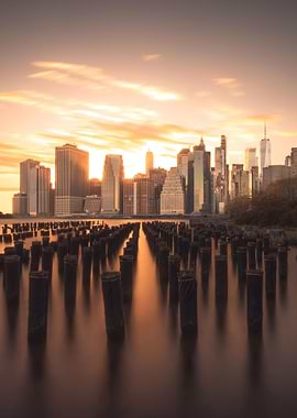 NYC Manhattan View Sunset