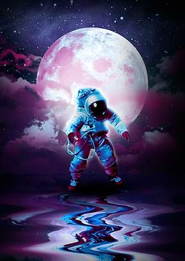 Astronaut in Space Water