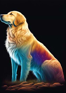 A Golden Retriever dog