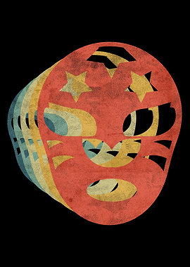 Wrestling Mask Retro