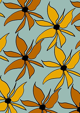 Abstract Florals 1a