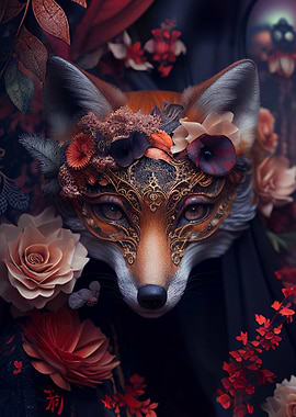 Glamorous masked fox