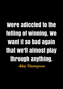 Klay Thompson quote