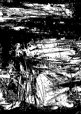 Black and White Abstract A