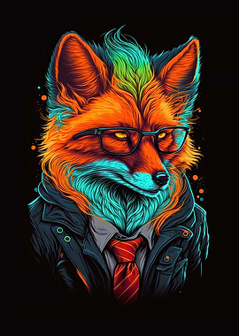 hipster fox