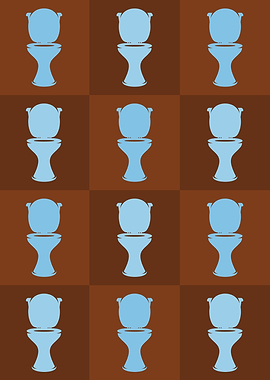 Toilet Icons Pop Art