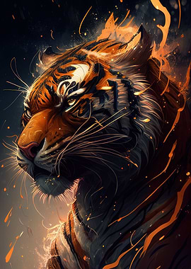 Tiger Face Anime Animal