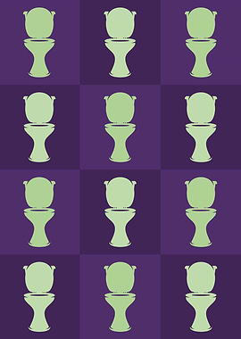 Toilet Icons Pop Art