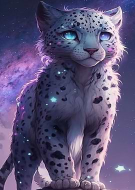 Anime Snow Leopard Cub
