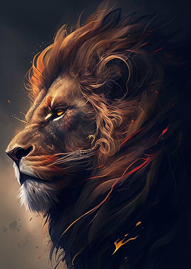 Lion Face Anime Animal