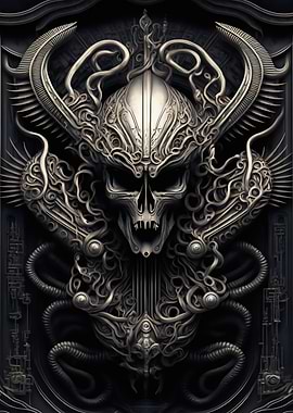 Alien Xenomorph Metalic