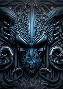 Alien Xenomorph Metalic